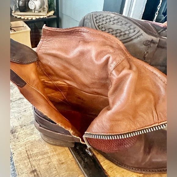 A.S.98 Leather Moto Ankle Boots 717241 Brown EU 38 (US 7.5–8) - Picture 14 of 15